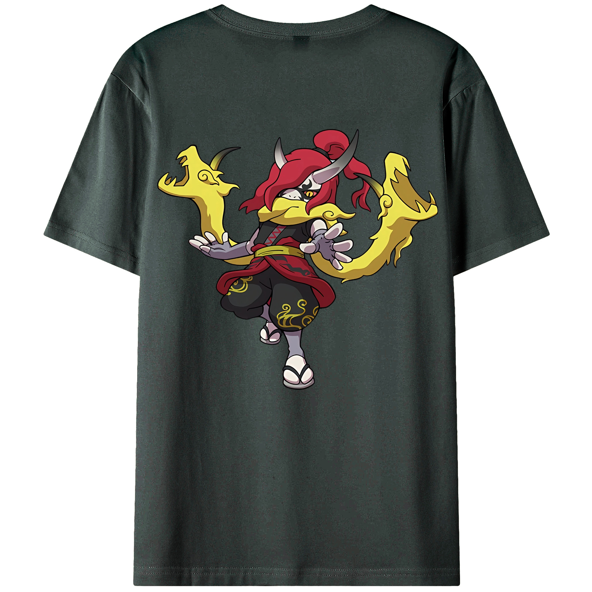 （画像用） 妖怪ウォッチ Yo-kai Watch 綿100％ メンズ半袖Tシャツ（バックプリント） 通気性